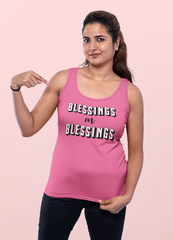 Blessings on Blessings - Ladies Racerback Tank