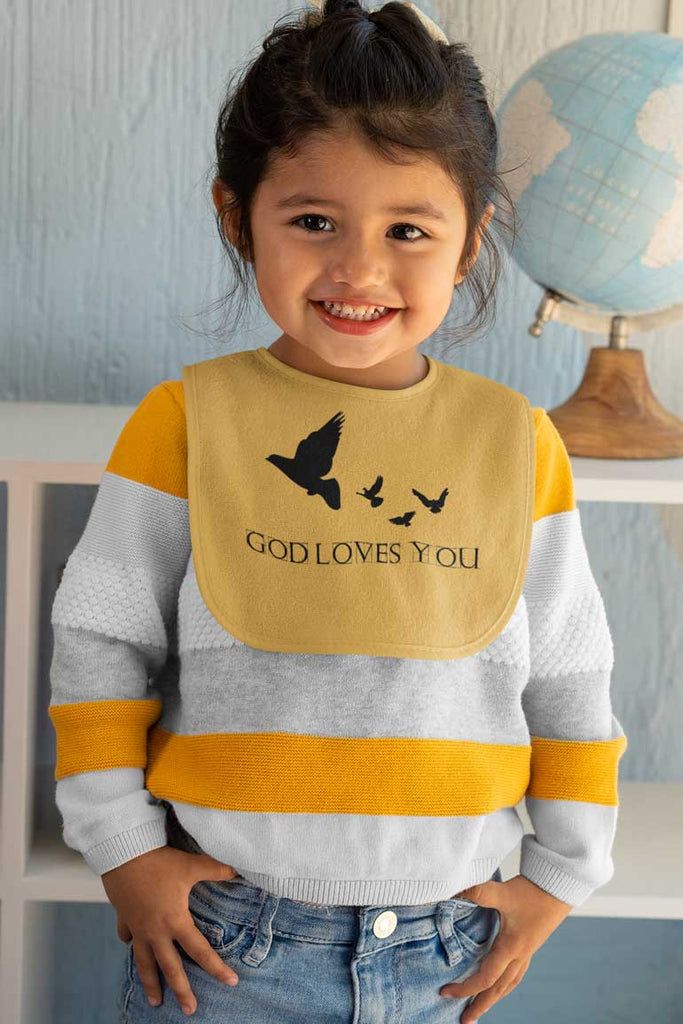 God Loves You -  Baby Bib