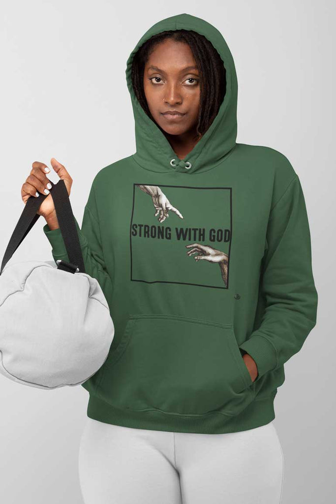 Strong With God - Ladies' Pullover Hoodie