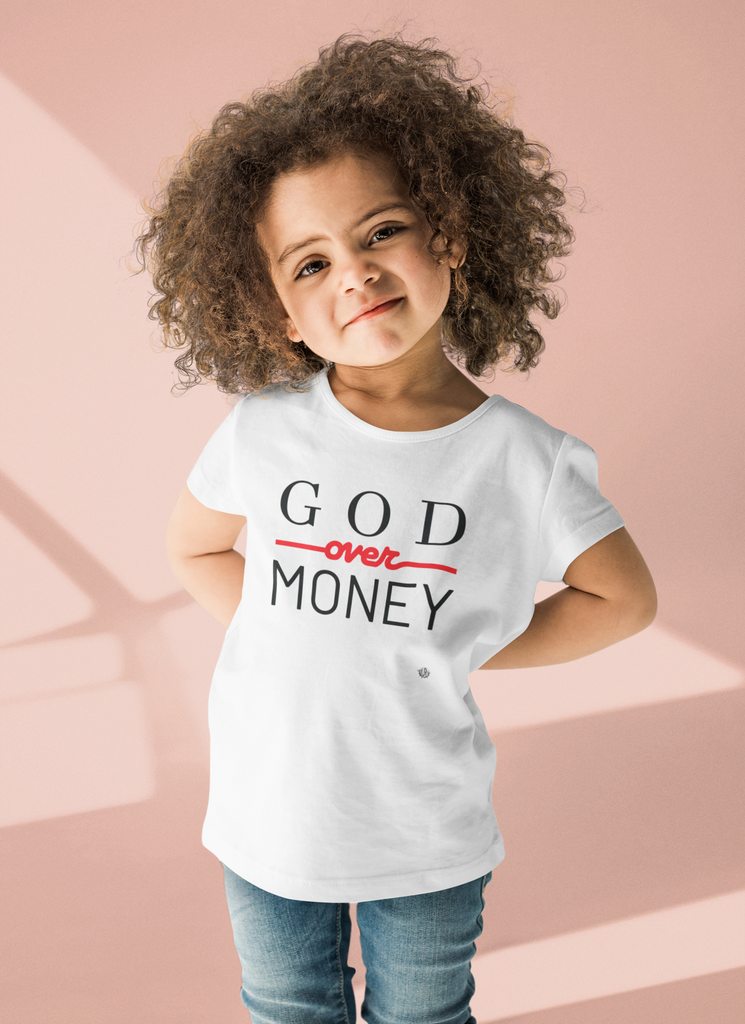 God Over Money - Toddler Jersey T-Shirt