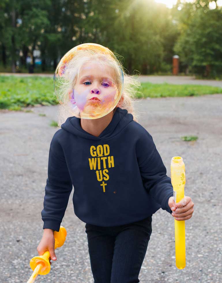 God With Us - Toddler Fleece Hoodie