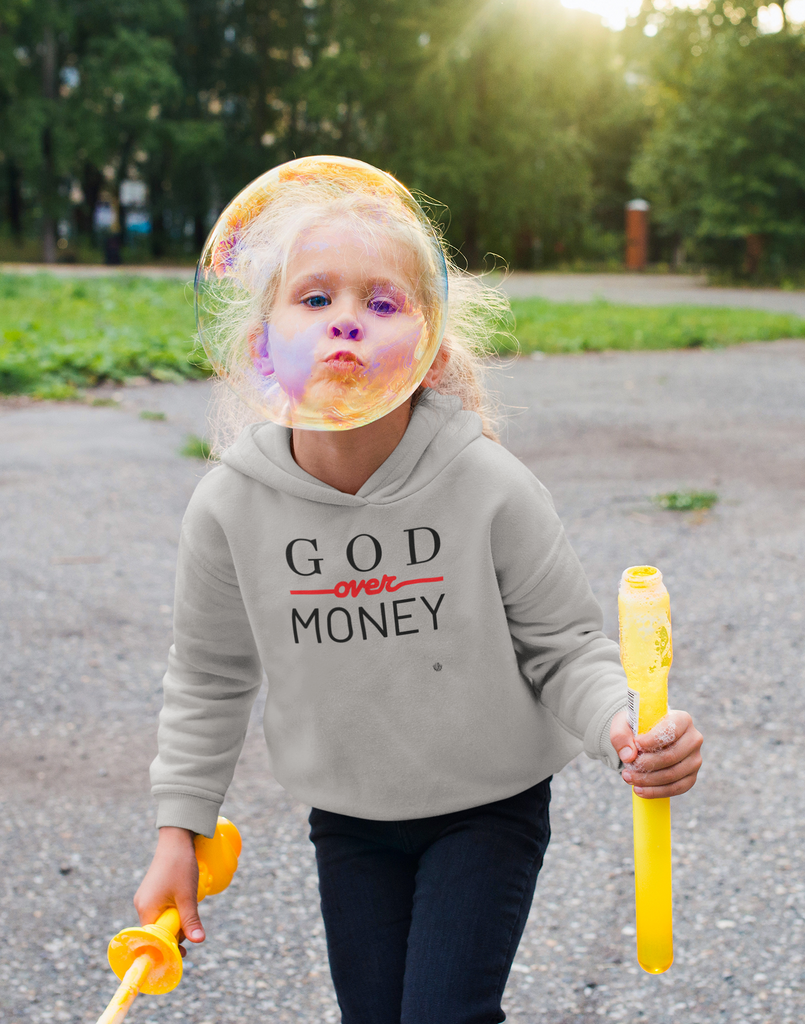 God Over Money - Toddler Fleece Hoodie