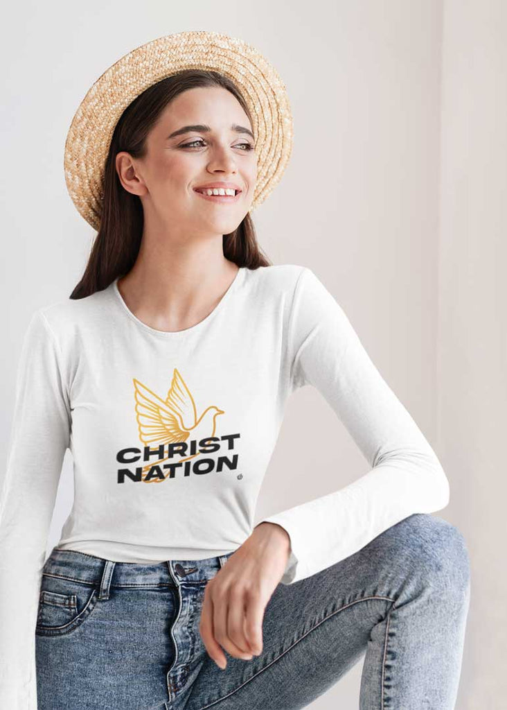 Christ Nation - Ladies' Long Sleeve