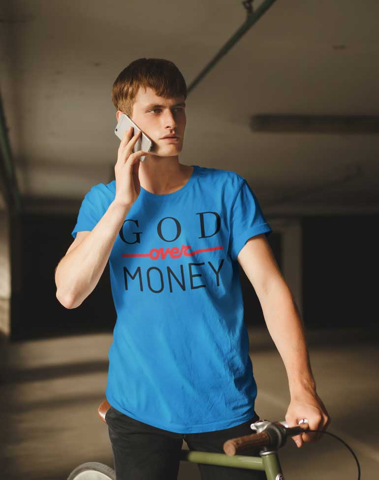 God Over Money - Men's T-Shirt