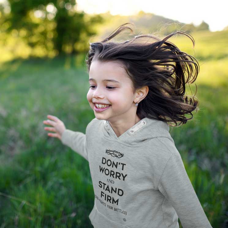 Don't Worry, Stand Firm - Toddler Fleece Hoodie