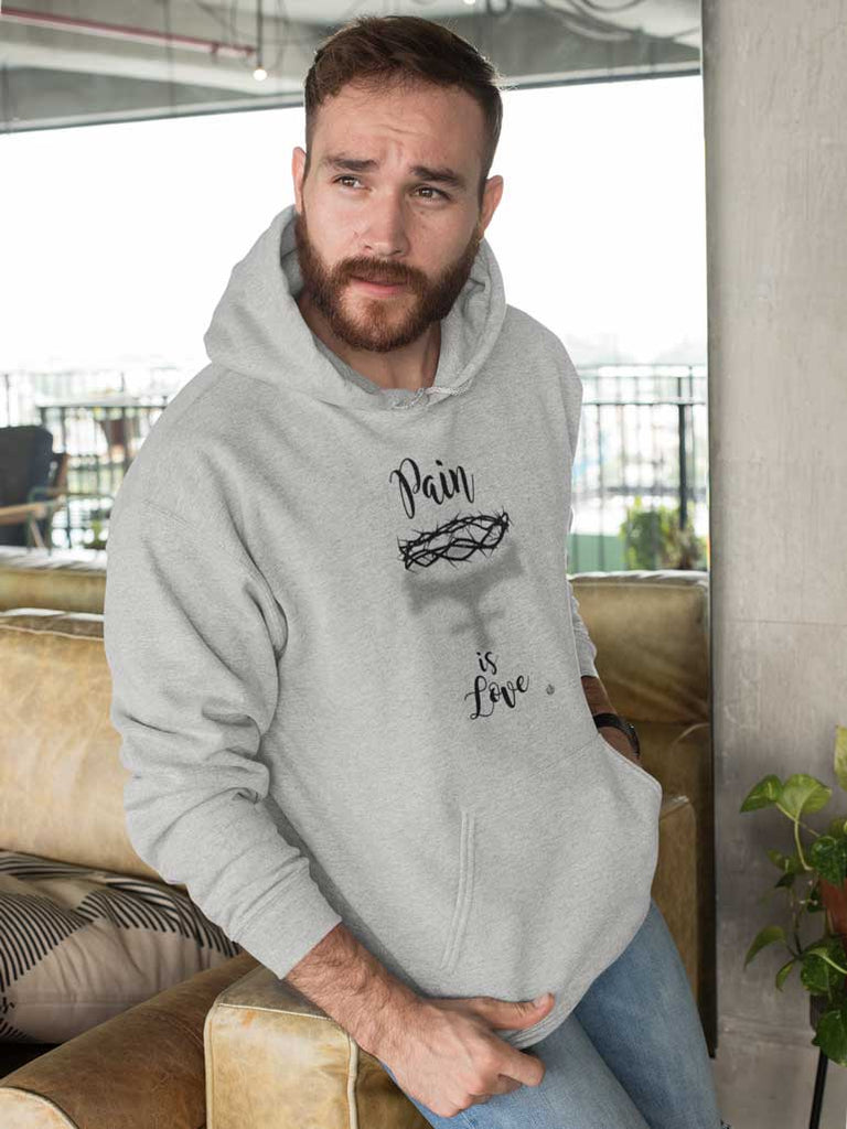 Pain Is Love - Men's Pullover Hoodie