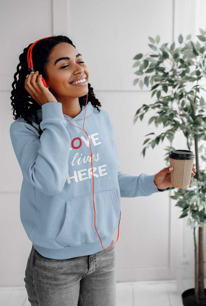 Love Lives Here - Ladies' Pullover Hoodie