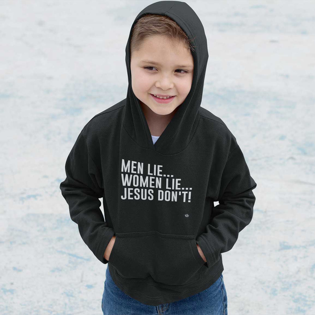 Men Lie, Women Lie, Jesus Don't - Toddler Fleece Hoodie