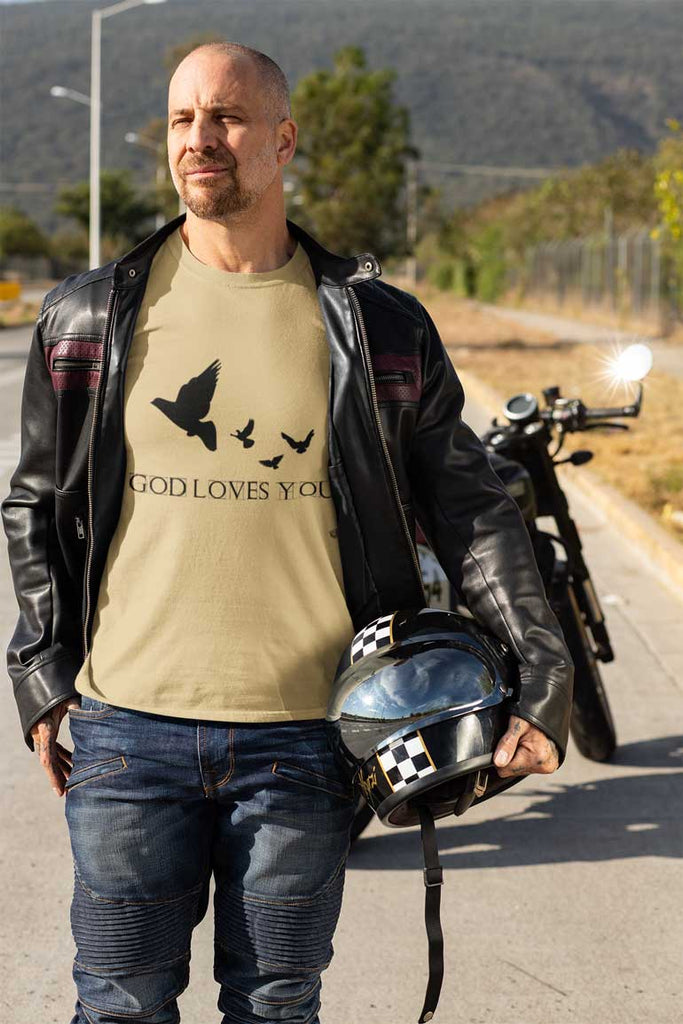 God Loves You - Men's Short Sleeve T-Shirt