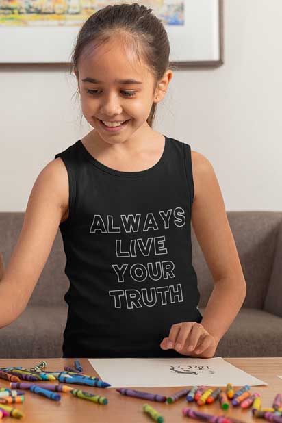 Always Live Your Truth - Youth Jersey Tank