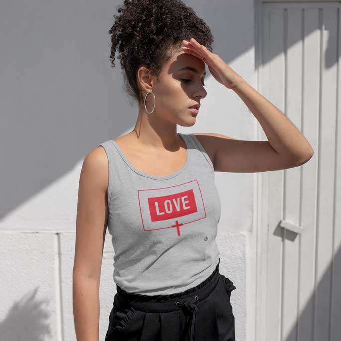 Love - Ladies Racerback Tank