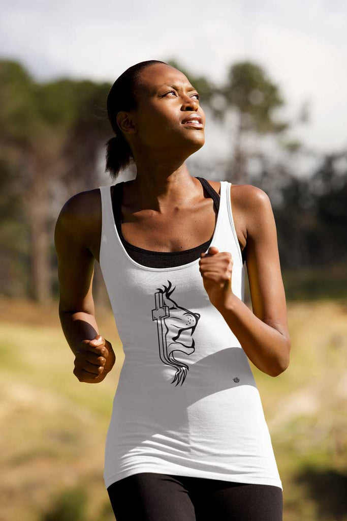 Cross-Lion - Ladies Racerback Tank