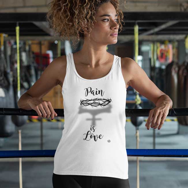 Pain Is Love - Ladies Racerback Tank